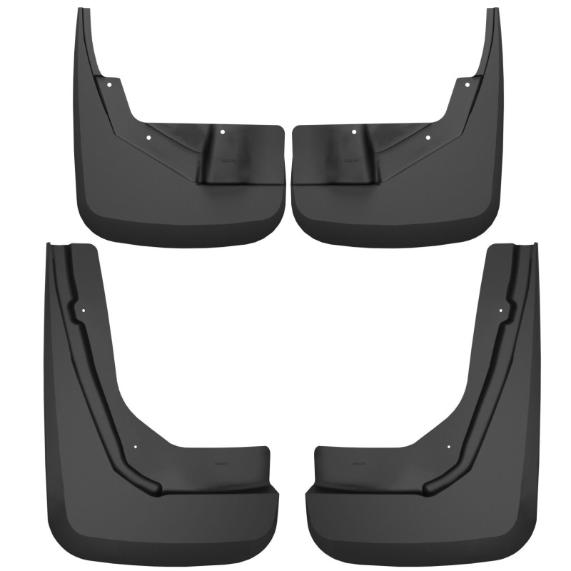 Chevrolet Suburban Mud Guards - Front + Rear - Husky Liners - Black - `21-`25 Chevrolet Suburban Mud Guards - Front + Rear - Husky Liners - Black - `21-`25